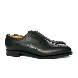 J.M. Weston Perforated Oxford Black Boxcalf Leather
